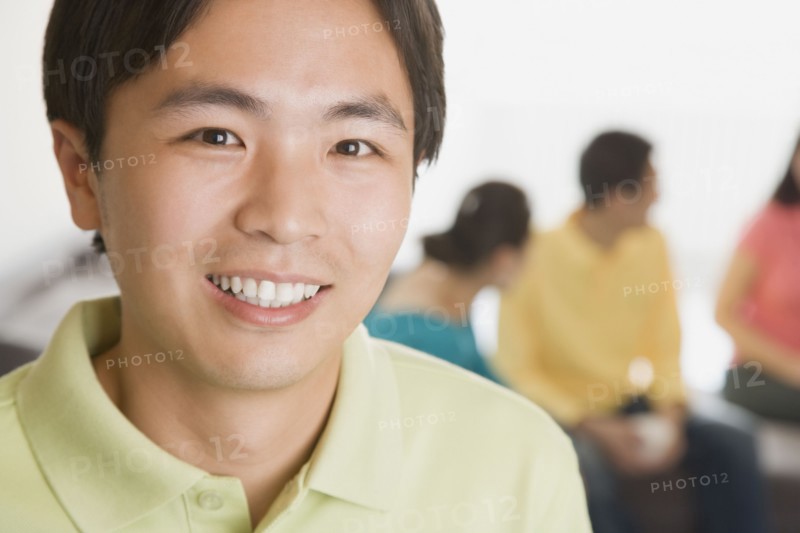 Chinese man smiling