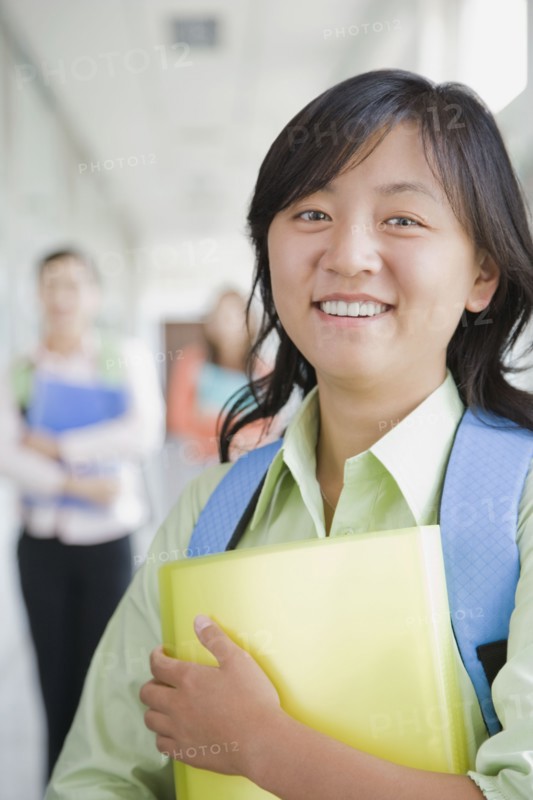 Chinese student smiling