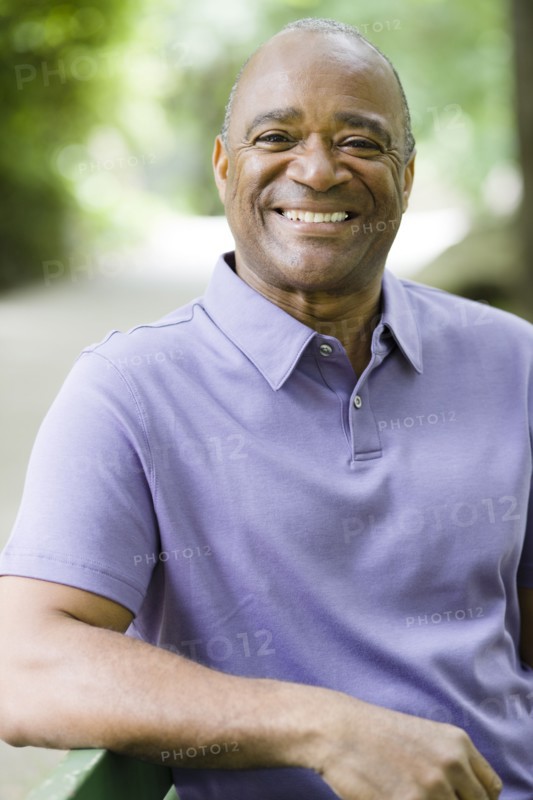 Smiling African American man