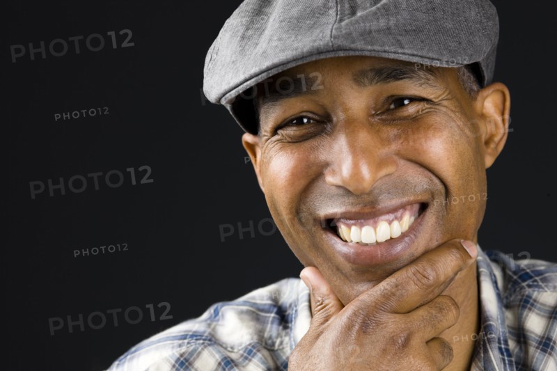 Smiling African American man