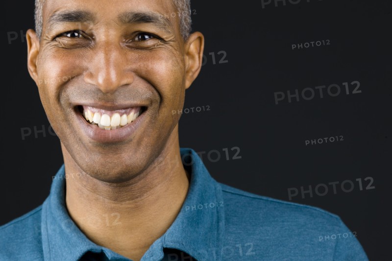 Smiling African American man