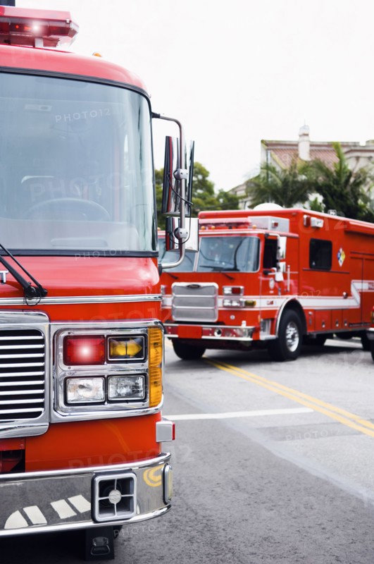 Emergency vehicles responding to emergency