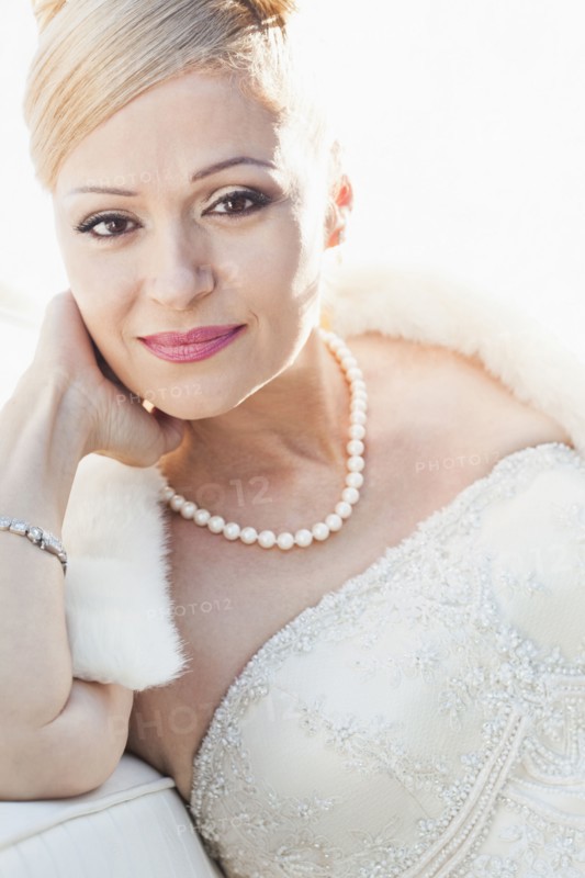 Glamorous Hispanic bride