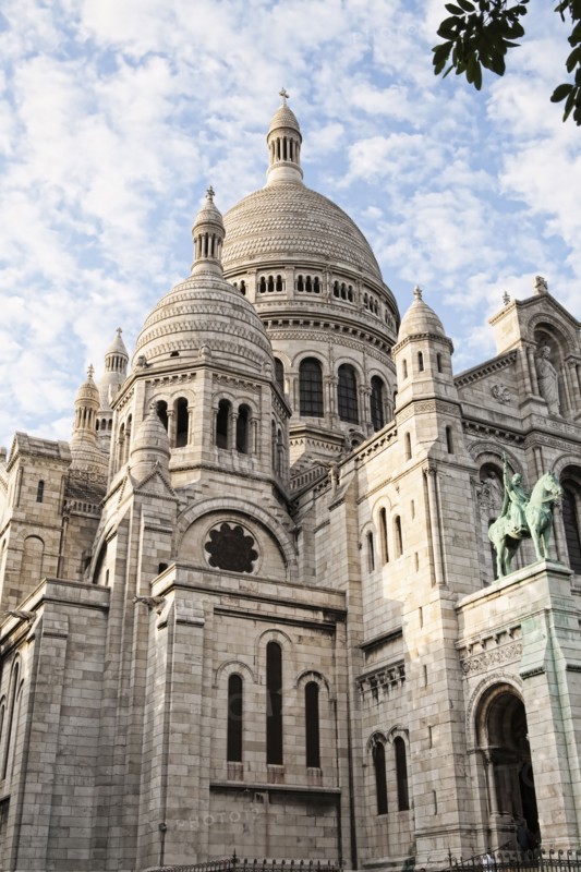 Low angle view of ornate church and dome