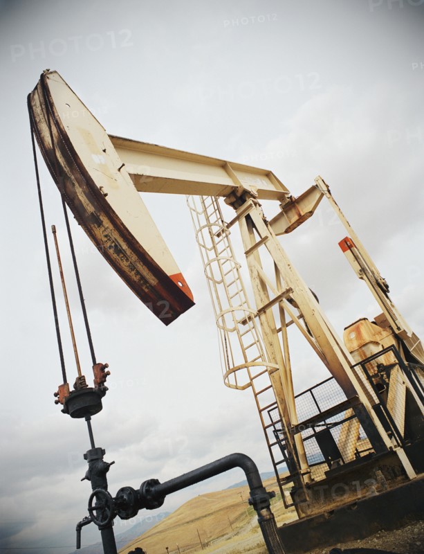 Nodding donkey oil rig