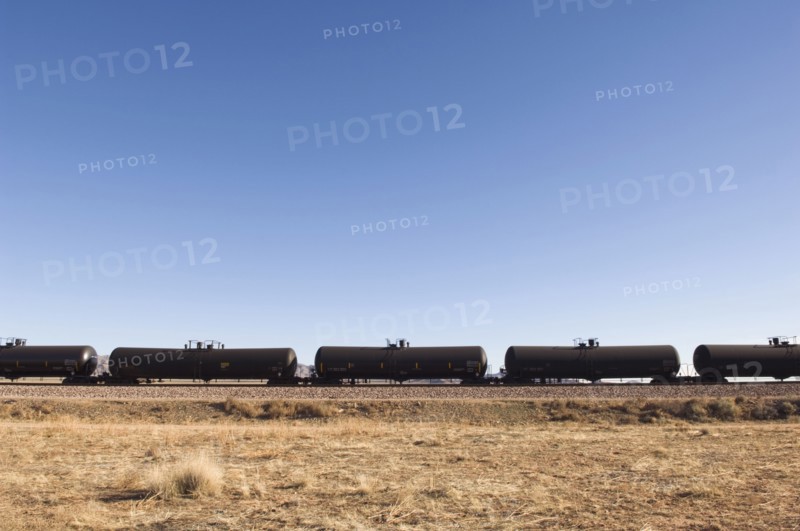 Row of oil trains