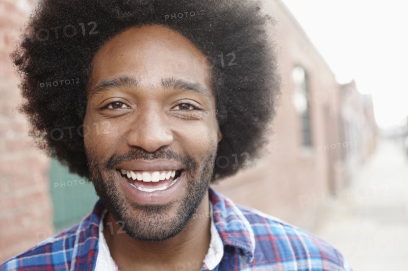 Smiling Black man