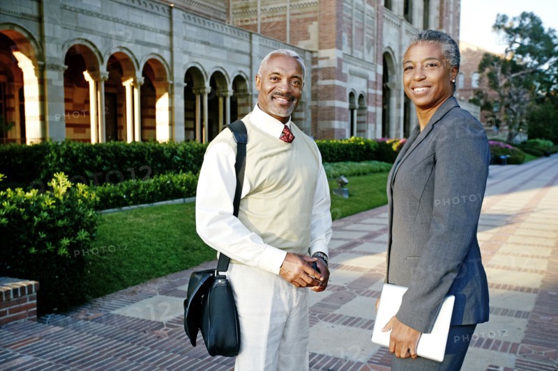 Smiling Black professors