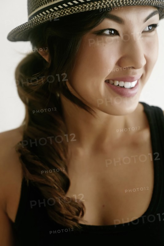 Korean woman smiling