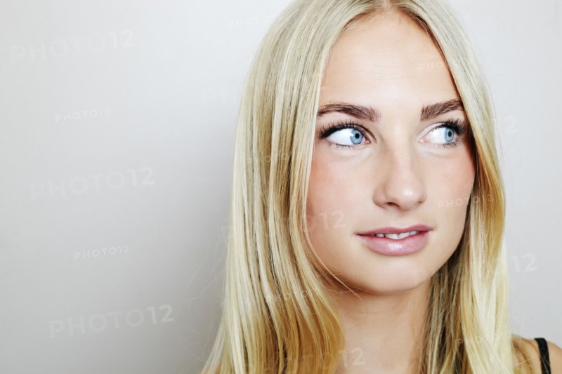 Caucasian woman looking away