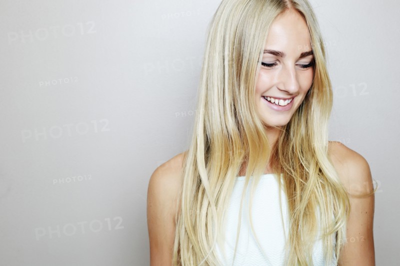 Caucasian woman smiling
