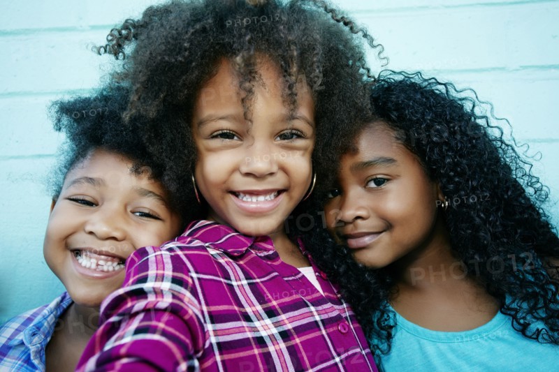 Portrait of smiling girls