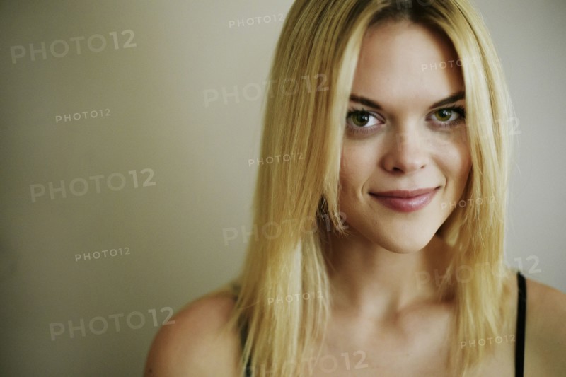 Portrait of confident Caucasian woman