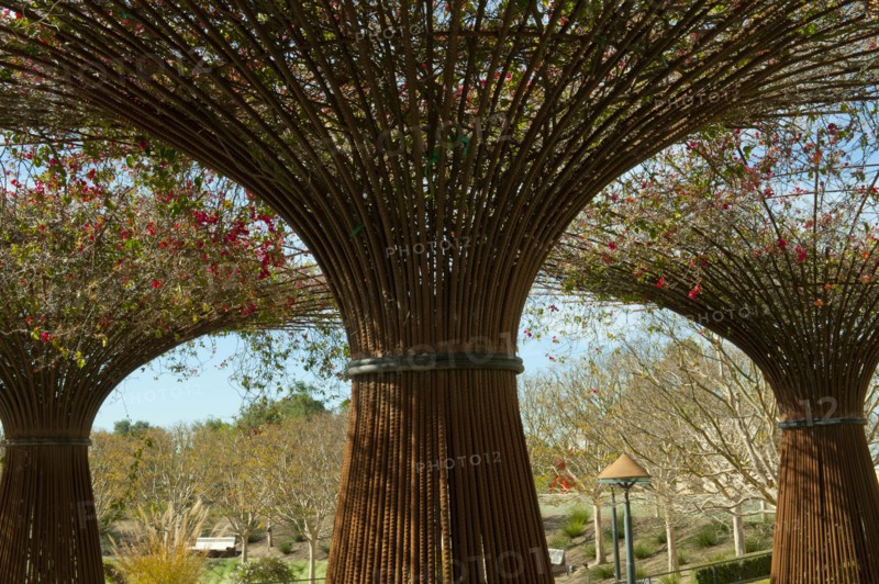 Garden sculptures at Getty Museum