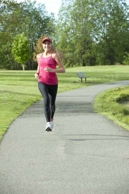 Jogger running in park