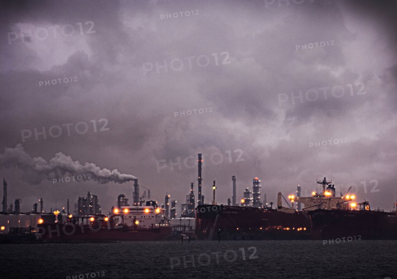 Clouds over power plant