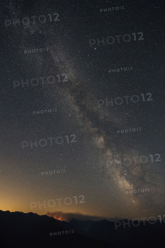 Stars in sky at night