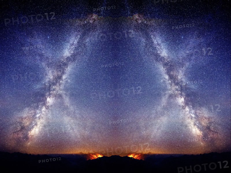 Stars in sky at night