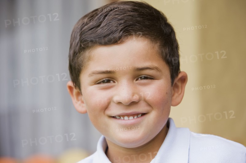 Hispanic boy smiling