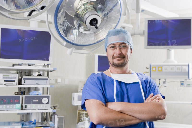 Chilean surgeon in hospital operating room