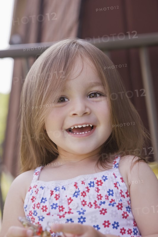 Smiling Hispanic girl