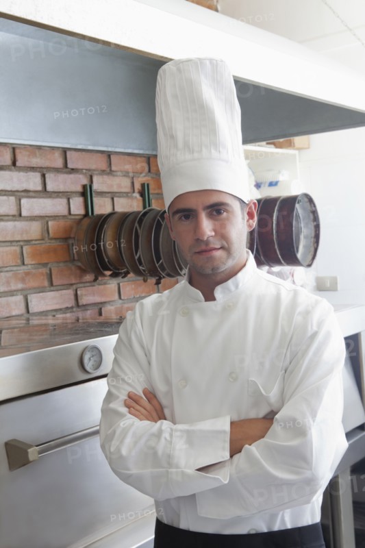 Portrait of confident Hispanic chef