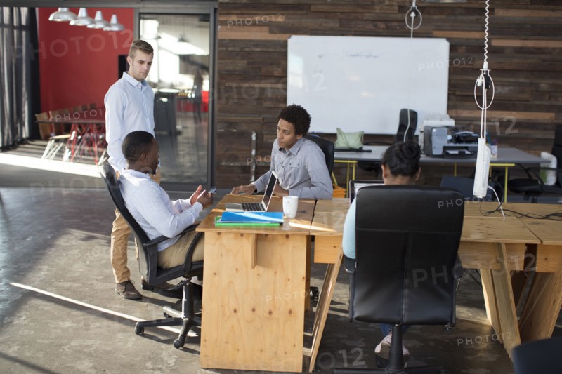 Business people talking in office