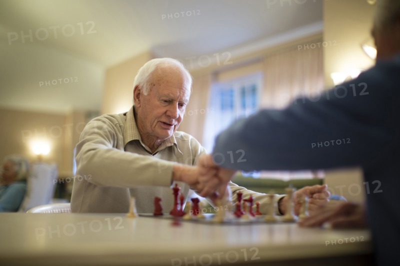 Older men playing chess