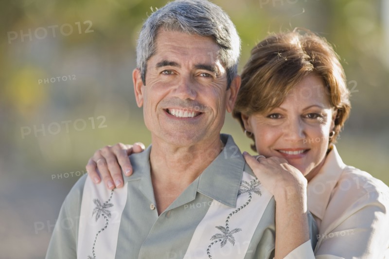 Cuban couple hugging