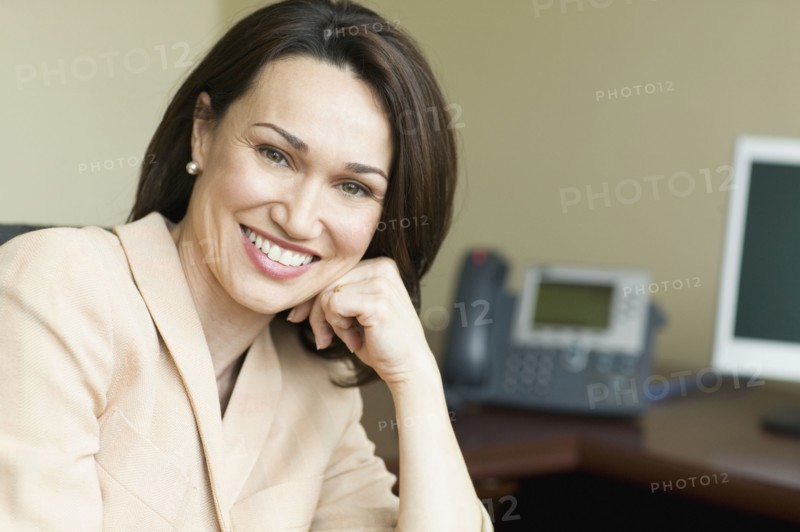 Smiling Brazilian businesswoman
