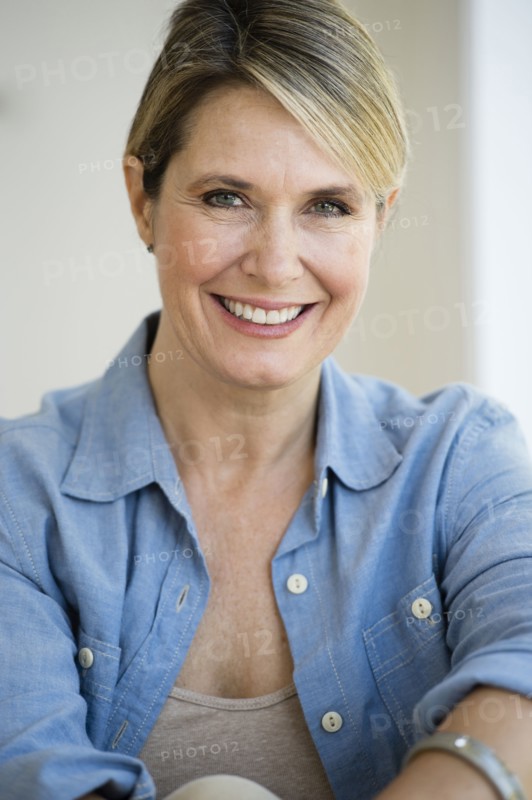 Caucasian woman smiling