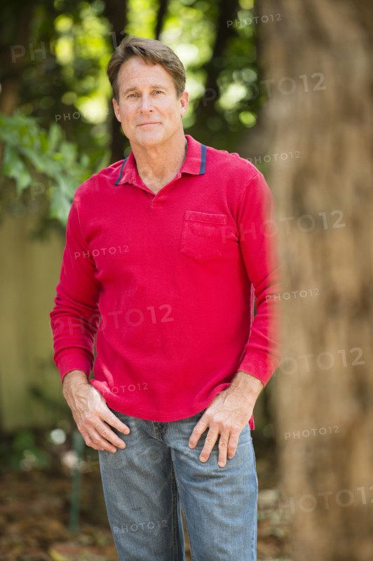Caucasian man standing in park