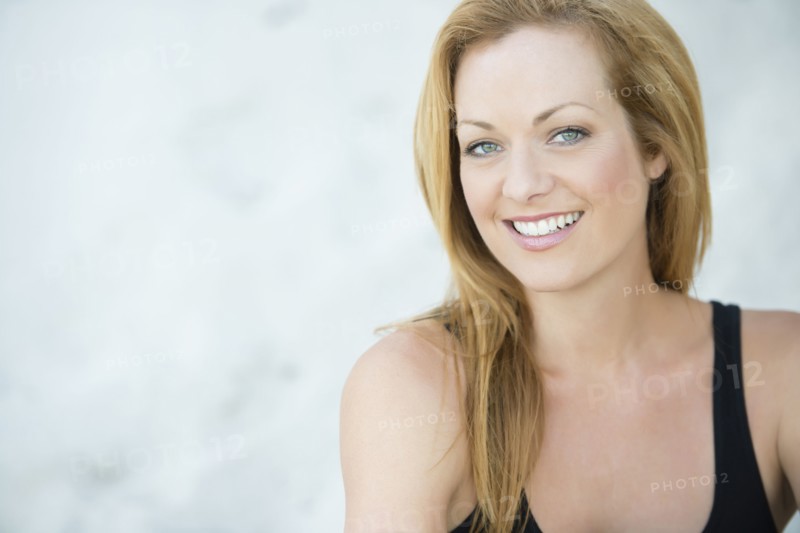 Caucasian woman smiling