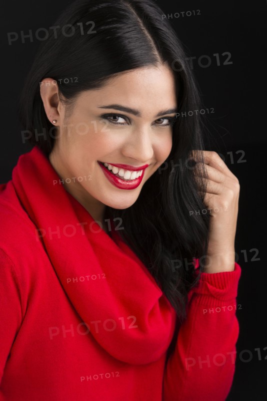 Glamorous Hispanic woman smiling
