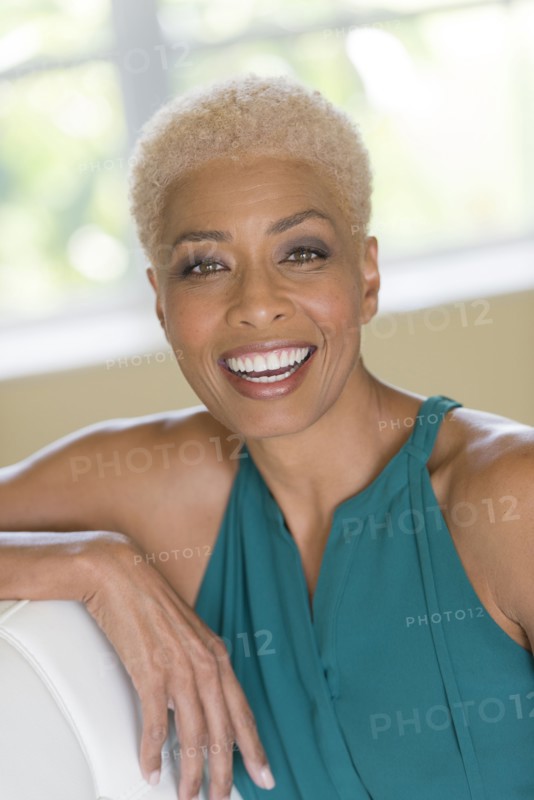 African American woman smiling