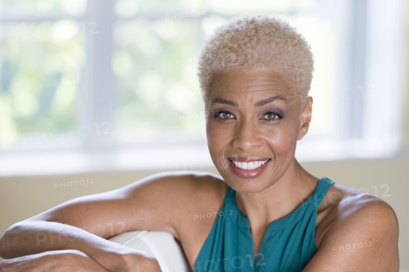 African American woman smiling