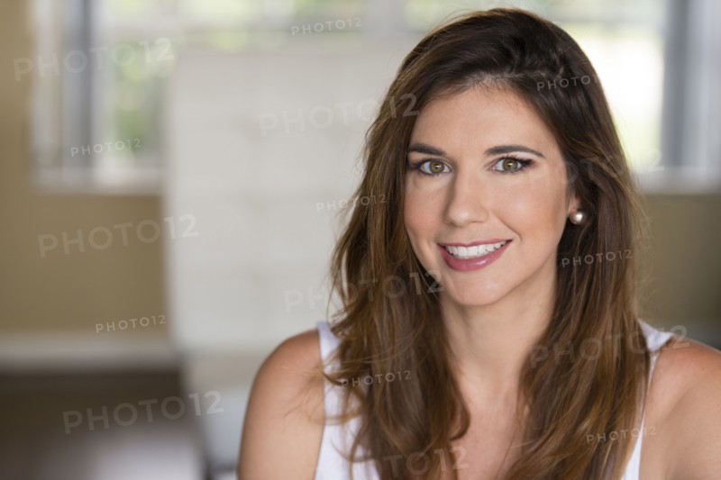 Caucasian woman smiling
