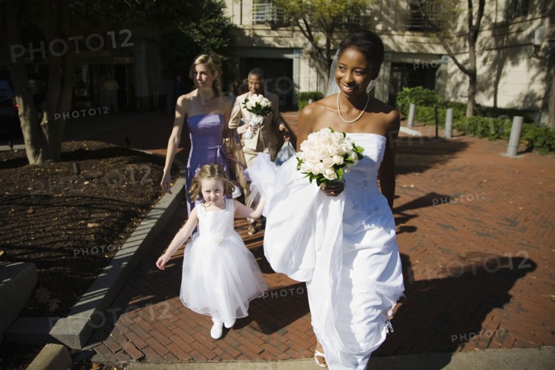 Bride and wedding party