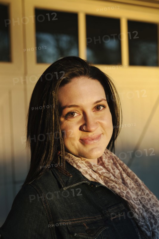 Smiling Caucasian woman
