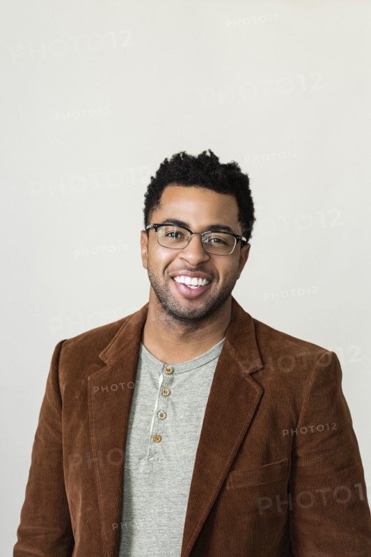 African American businessman smiling