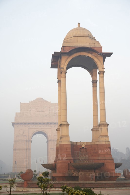 India Gate against blue sky