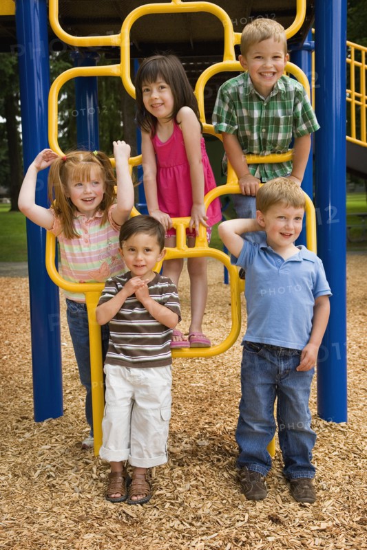 Children playing in playground
