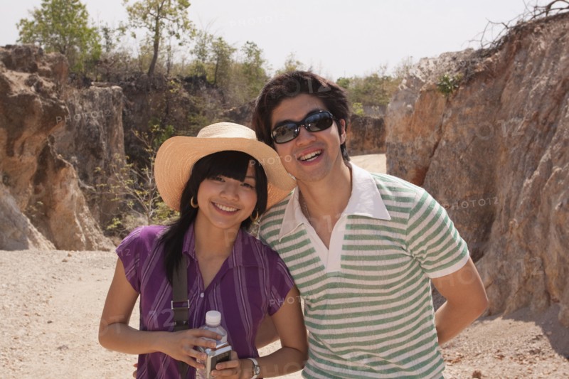 Chinese couple smiling