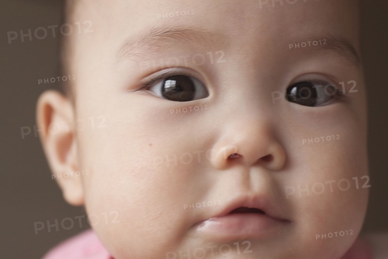 Curious Chinese baby girl