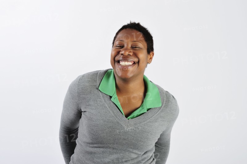 African woman smiling