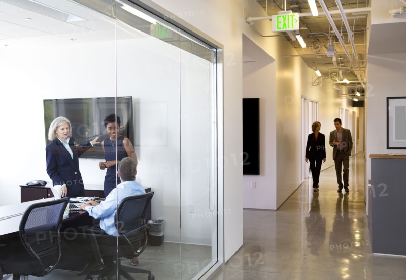 Business people talking in office