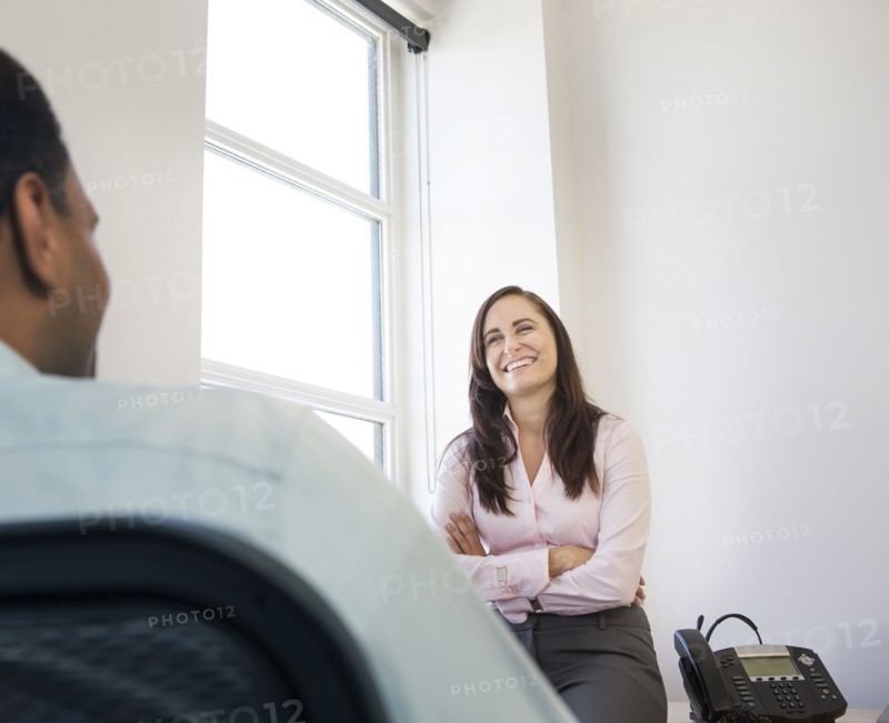 Business people talking in office