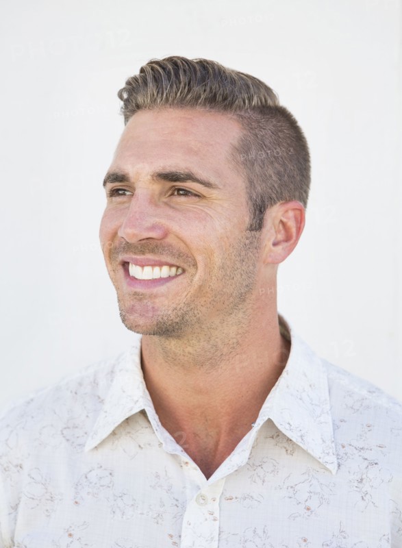Caucasian man smiling