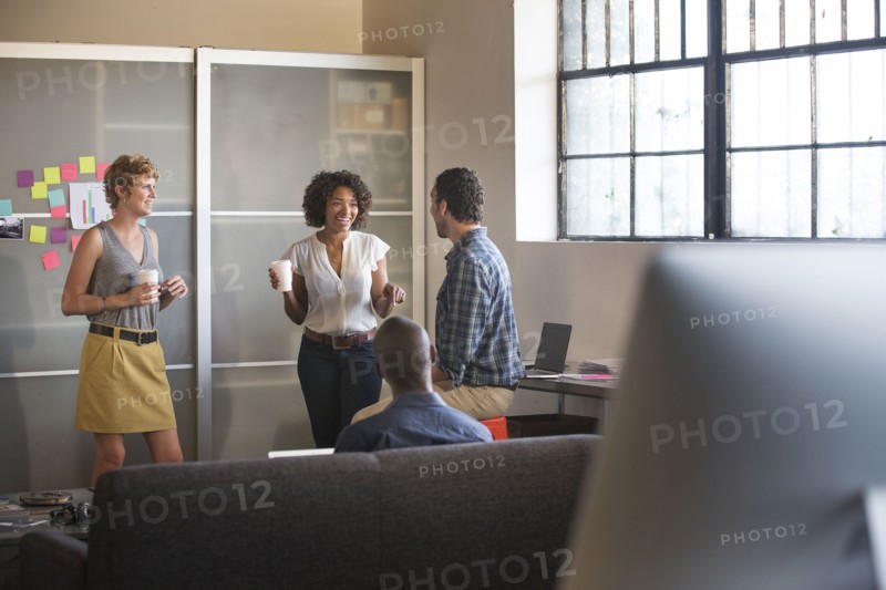 Business people talking in office