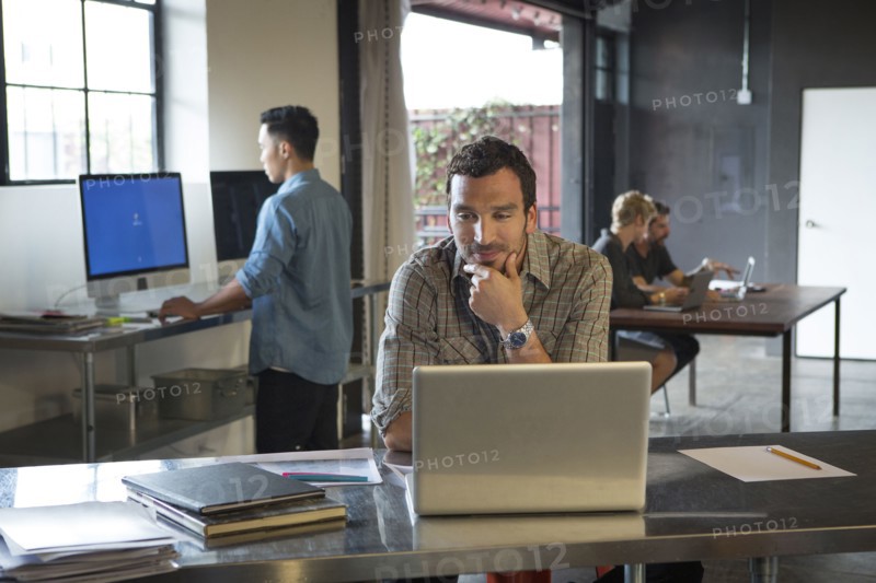 Business people working in office